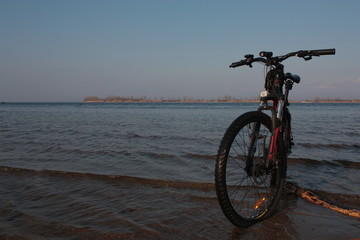 bike on the beach