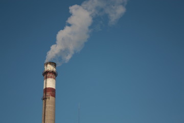 smoke from a chimney
