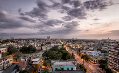 Modern Havana Skyline seen from Giralt Building, Vedado