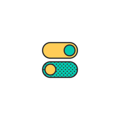 Switch icon design. Essential icon vector design