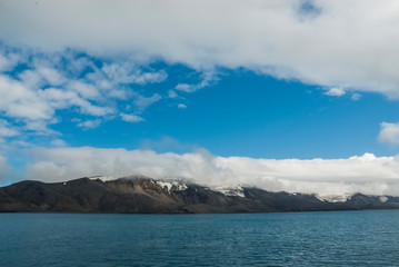 Rugged seascape, Deception Island, Antarctica