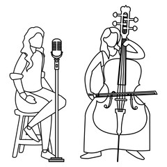 singer and musician couple characters