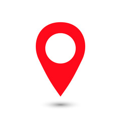 Pin icon vector. Location icon. Map pointer icon