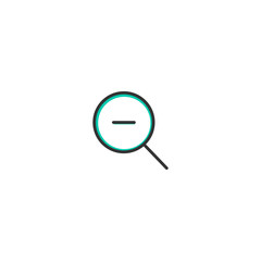 Zoom out icon design. Essential icon vector design