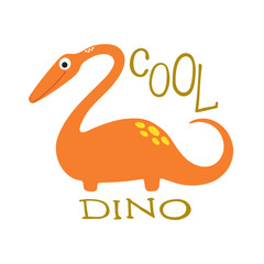 Vector doodle of cute dinosaur