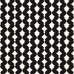 Art deco vector seamless pattern. Monochrome geometric ornament texture