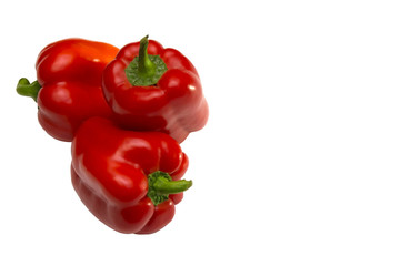 red pepper isolated on white background