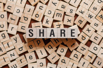 Share word concept