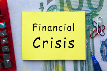 Financial Crisis Concept