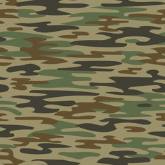 Fototapeta premium Camouflage seamless pattern. Abstract vector background.