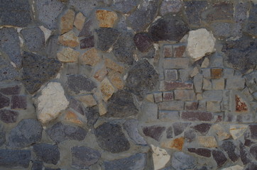 Stone wall Photo close-up range details texture background rendering
