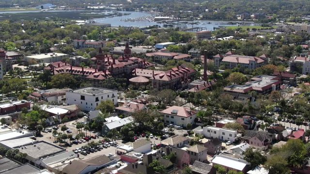 Aerial of St. Augustine, Florida
