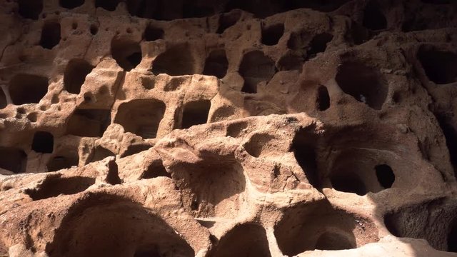 Cenobio de Valeron, archeological site, aboriginal caves in Grand Canary, Canary islands .
