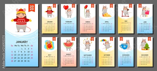 Chinese new year 2020 calendar
