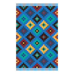 Carpet with geometric pattern
