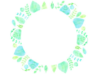 緑の植物のフレーム