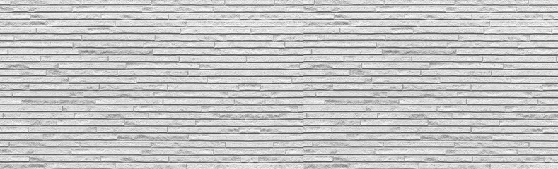 Panorama of White modern tile wall background and texture