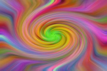 Abstract wallpaper or background. The effect of spirally twisted colored lines.