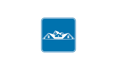 Fototapeta premium Home property silhouette icon