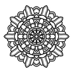 mandala flower illustration vector