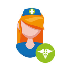 beautiful nurse medical character