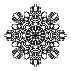 mandala flower illustration vector
