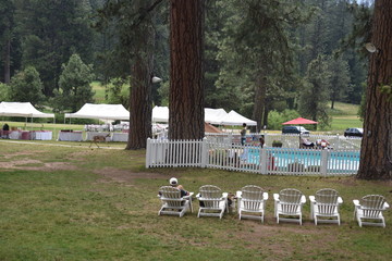 Yosemite National Park. U.S.A. June 24, 2017. Big Trees Lodge. Formally the Wawona Hotel. Built circa 1876.  From a mere general store log cabin servicing Yosemite Valley visitor in the mid-1800s