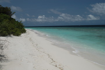 モルディブの砂浜