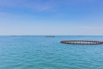 Obraz premium 養殖生簀