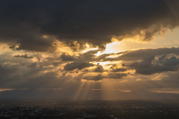 Beautiful cloud at sunset