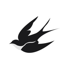 swallow flying logo