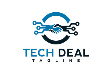 tech deal logo design template element