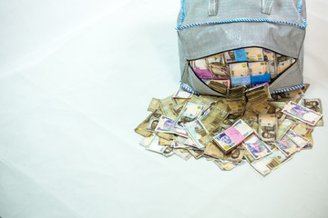 Bag of Naira note Cash and local currencies