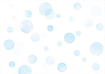 水彩 水玉 泡 背景 テクスチャ にじみ カラフル Wall Mural メガネ
