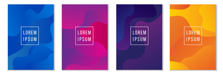 set of flyer,cover,brochure,poster or banner template design with abstract geometric shape background