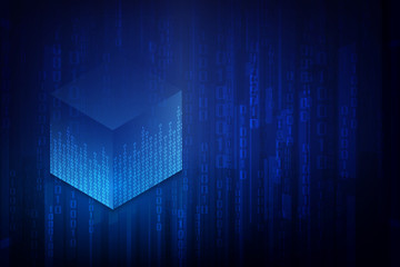 abstract circuit networking blockchain concept background