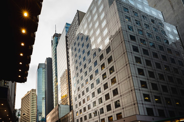 Fototapeta na wymiar Modern Office Buildings in Hong Kong