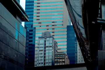 Fototapeta na wymiar Modern Office Buildings in Hong Kong