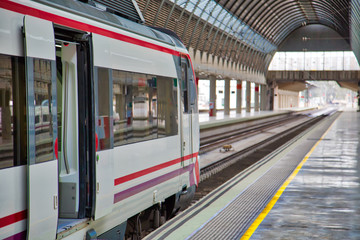 Seville main train station, Santa Justa, a busy intercity connection hub