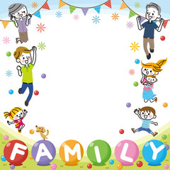 家族のフレーム「FAMILY」