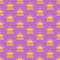 Crown seamless pattern 