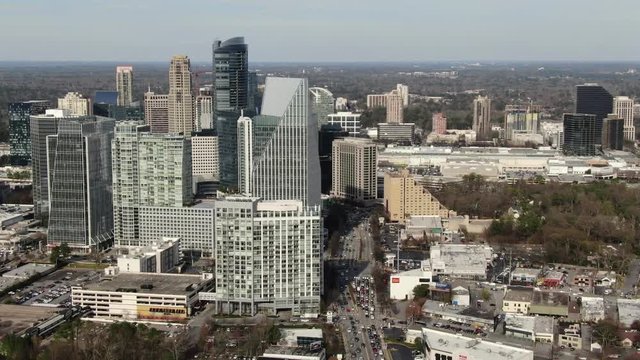 Aerial of Buckhead, Atlanta, Georgia