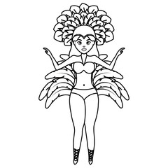 beautiful brazilian garota character