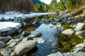 Spring nature of Altai Mountains