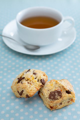 チョコチップとオレンジのスコーン