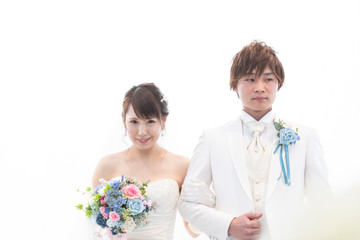 結婚式　新郎と新婦