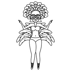 beautiful brazilian garota character