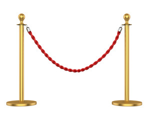 Barrier Rope Isolated