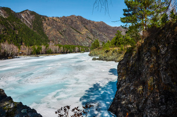 nature of the Altai mountains in Chemal district