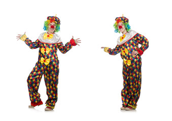 Clown isolated on the white background